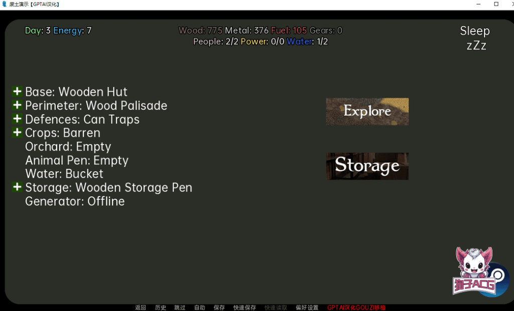【欧美SLG/AIGPT汉化/3D】废土[Demo]【PC+安卓/552M】