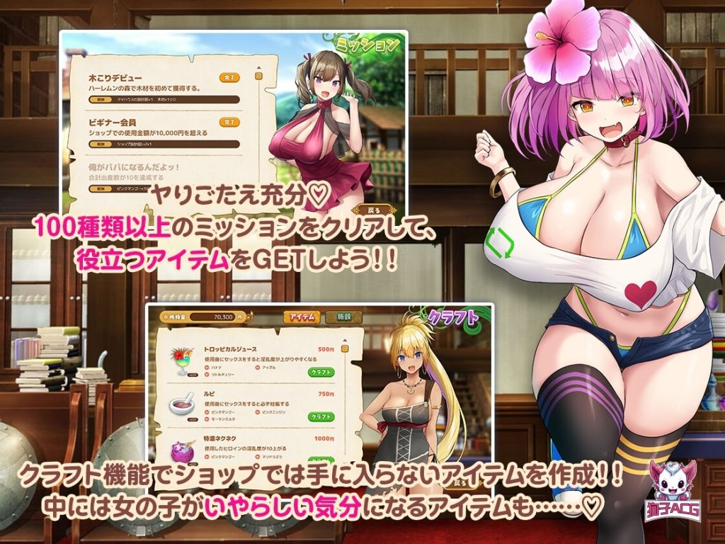 [SLG/官中/步兵]欢迎来到后宫岛ハーレム島へようこそ![1.86g/PC+安卓]