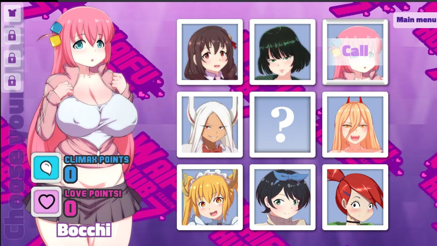 【安卓/SLG/动态】WaiFuHub1-7/动漫老婆列表 [2090M]