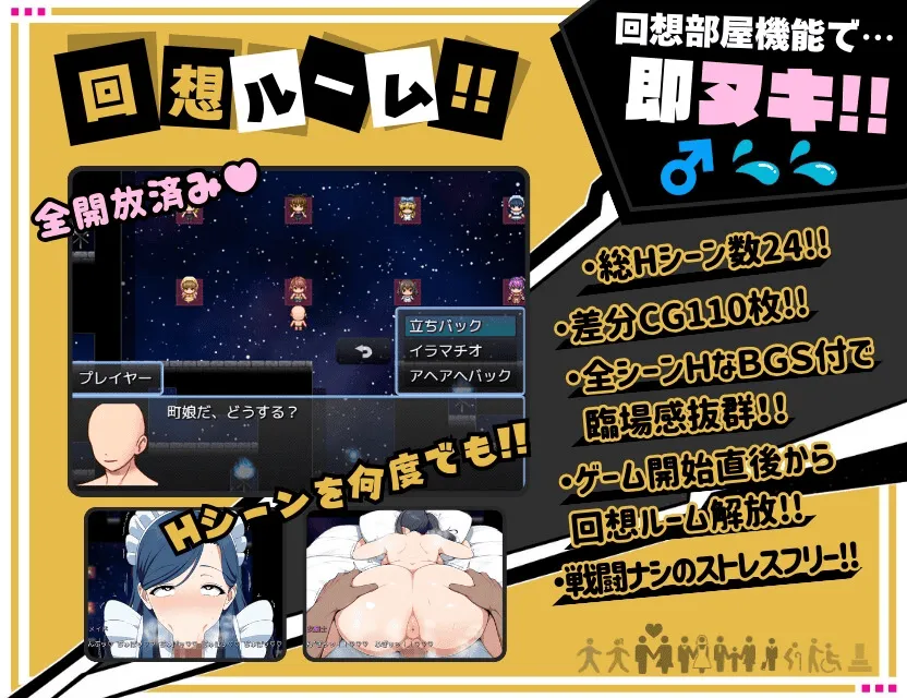 【PC+安卓/日式RPG/汉化/2D】神弃者的异世纵欲录/アヘ♡おほ♡わからせっくす!! ～異世界転生したので村に居る女全員○す～ V1.1 汉化版