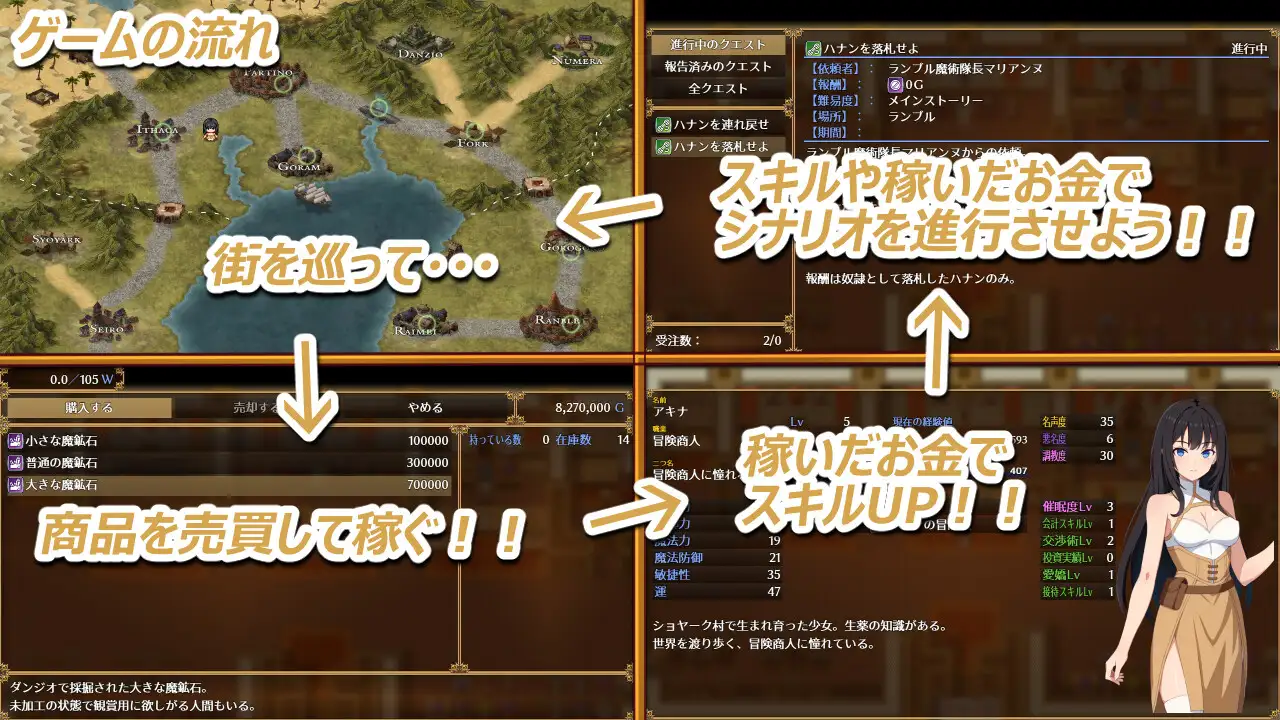 [RPG/汉化/催眠] 阿基娜商队 アキナ・キャラバン 内嵌汉化版+作弊[PC+安卓]1.5G]