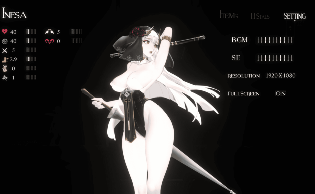 【究极ACT/中文/全动态】棘罪修女-伊妮莎/荆棘罪 ThornSin  V0.75 白丝高跟 官方中文版